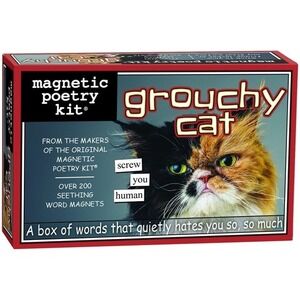 NEW Magnetic Poetry Kit Grouchy Cat Over 200 Seething Word Magnets 3621